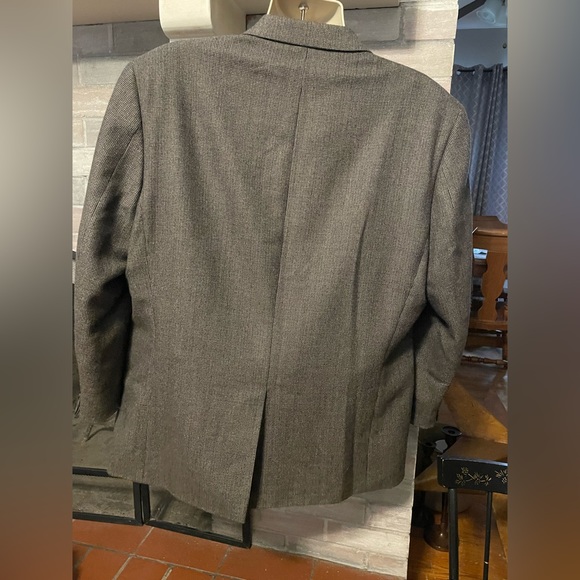 LAUREN RALPH LAUREN Multi Brown Houndstooth BLAZER SUIT COAT JACKET 46R - Picture 10 of 16